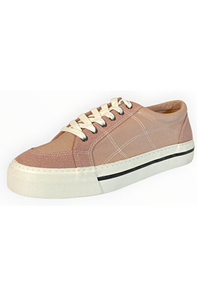 TopShop Men's Sneakers Top Low Nylon Pale Pink, Size 42 EU
