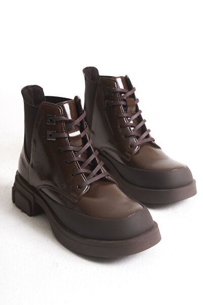 Solo Bag Women's New Season Flat Lace-Up Elastic Daily Comfortable Fit Boots