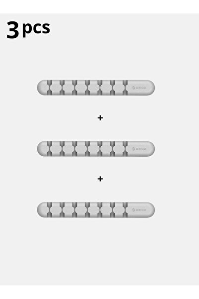 Orico منظم كابلات مكون من 3 قطع، حامل كابلات سطح المكتب مع 7 قنوات لإدارة الك...