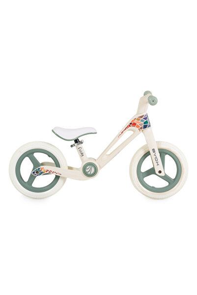 byox Folding Balance Bike, Age 2-5 Years, Foldy Green, Adjustable Seat