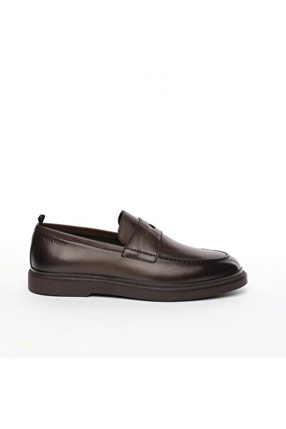 Greyder 18493 Kahverengi Hakiki Deri Erkek Loafer Ayakkabı