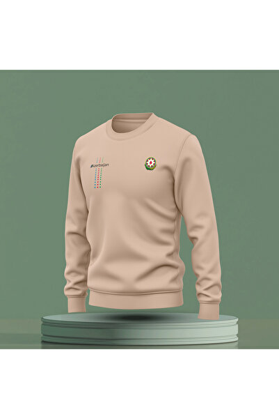 Bulvar Lee Crew Neck Azerbaijan, Gerb Printed Sweatshirt