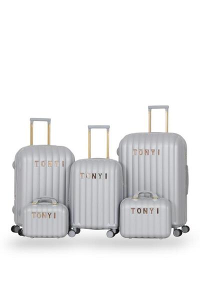 Tonyi Dabsh Bride Travel Bag Set - 5 pieces, including 3 trolley bags and 2 makeup bags - with double covers - and an expansion zipper