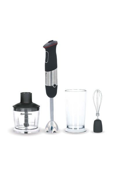 Muller Koch 4-in-1 Hand Blender 1000W Variable Speed Control, Includes Chopper, Blender, and Whisk, MK-6053