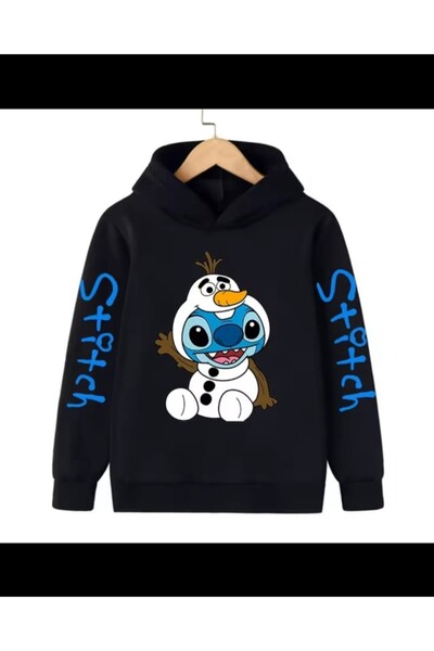 MAGORS Hanorac pentru copii cu imprimeu STYL-X, cu glugă, unisex, cu 3 fire, cu șardon