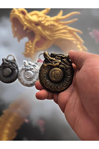 HK GİFT SHOP EJDERHA ŞEKLİNDE KOLEKSYONLUK HEM STRES ÇARKLI HEMDE ANAHTARLIK GÖREVİ GÖREN GAZLI METAL ÇAKMAK