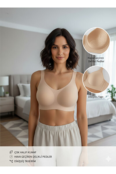 pae Plus Size Seamless Breathable Padded Ultra Light Comfortable Supportive Maternity Bra