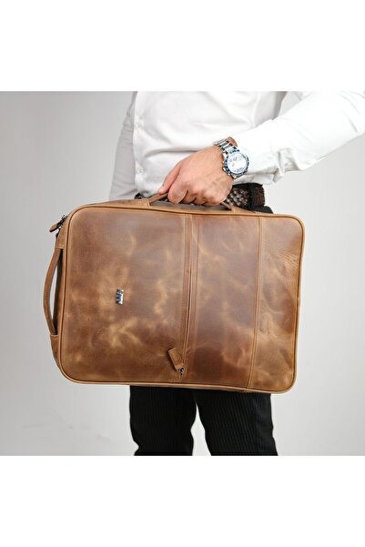 MFT Leather Design Genuine Leather Unisex Backpack - Napoli 4212