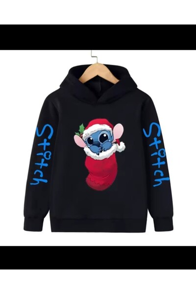 MAGORS Hanorac pentru copii cu imprimeu STYL-X, cu glugă, unisex, cu 3 fire, cu șardon