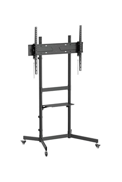 TAYFUN 85'' Uyumlu Yürüyen Tekerlekli Ayaklı Led Tv Monitör Standı