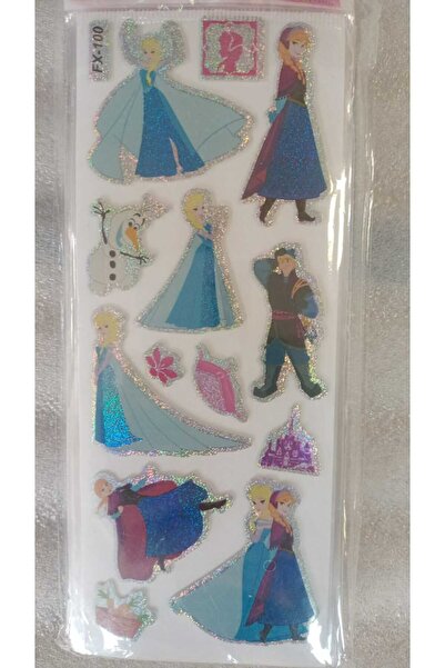 BADE TOYS STICKERS FROZEN KARAKTERLERİ Temalı Kabartma Stıcker 8 Kartela