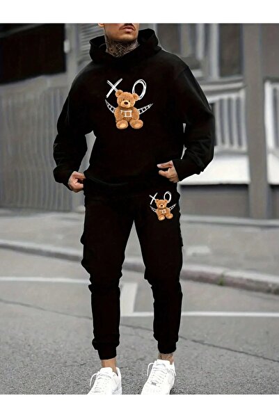 puolikuu Σετ αθλητικής φόρμας Sweatshirt Jogger - Oversize φούτερ με κουκούλα...