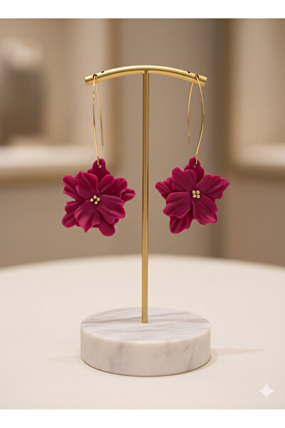 Lu Atelier Rumi Earrings |   Handmade Polymer Clay Flower Design Earrings