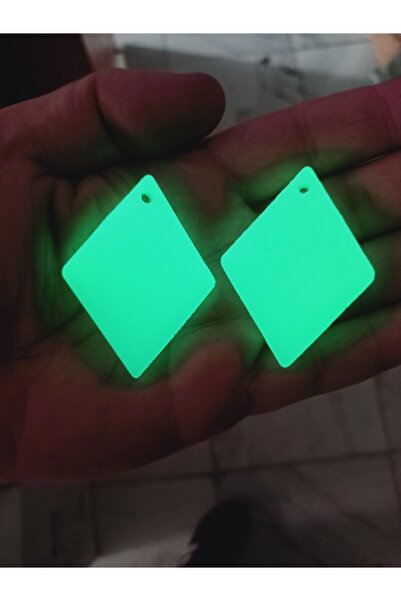 Bahat Glow-In-The-Dark Phosphorescent Quadrilateral Earring Set