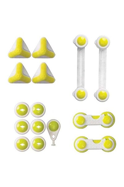 Nuvita Baby Safety Guard And Lock Kit - White/Yellow
