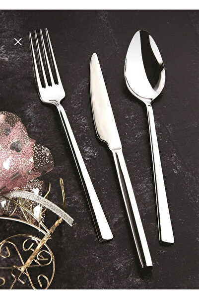 Komşu Züccaciye 36 Piece Simple Style Stainless Steel Cutlery Set