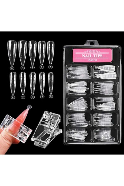 Aka 100 lü Stiletto poly jel Kalıp Tips