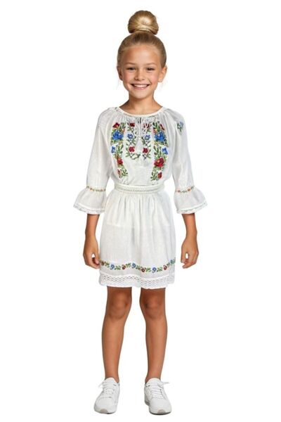 rody's forever Girl's CPC suit dress white/green Girl's CPC suit dress white/green