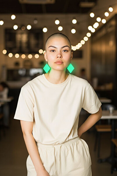 Bahat Glow-In-The-Dark Phosphorescent Quadrilateral Earring Set