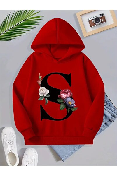 oneagılyazı S HARF BASKILI Kapüşonlu Sweatshirt