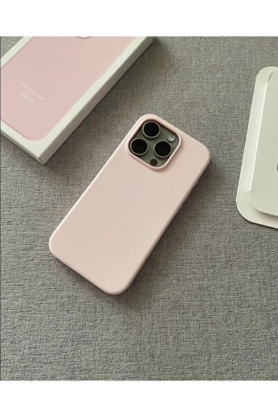 Classy Apple iPhone 15 Pro Max MagSafe Animasyonlu Kutulu Liquid Silikon Kadife İçli Kılıf