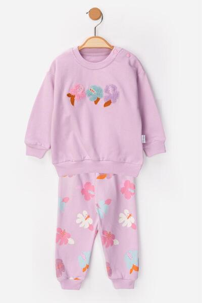 baby flamindo Baski&Süzene Embroidered 2-Thread Baby Girl Set