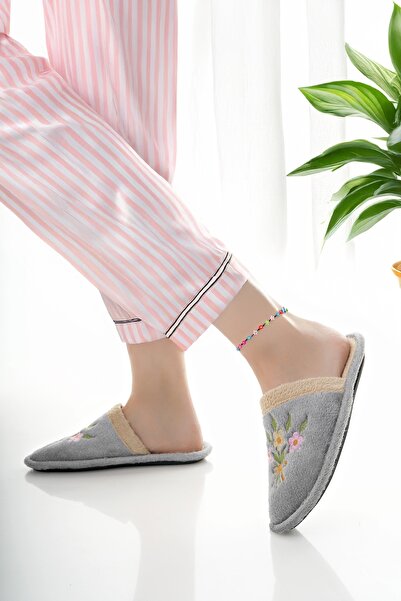 Modafırsat Γυναικείες παντόφλες εσωτερικού χώρου, βελούδινες που πλένονται, με επένδυση από μαλλί, παντόφλες από γούνα, πακέτο προσφοράς για επισκέπτες, παντόφλες νύφης