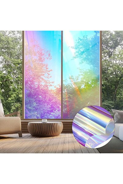 Rabadon Hologram Dekoratif Cam Filmi 61cm X 100cm Kendinden Yapışkanlı