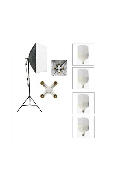 Akdeniz greenbox ürün video çekimleri için 50x70cm sürekli ışık 4 duylu softb...