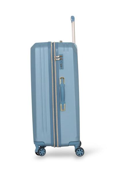 DİMA Dabsh Bride Travel Bag Set - 5 pieces, including 3 trolley bags and 2 makeup bags - with double covers - and an expansion zipper