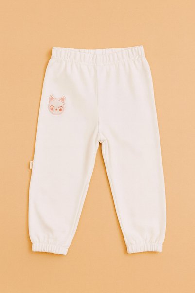 KESKİN BEBE Cotton Baby White Sweatpants