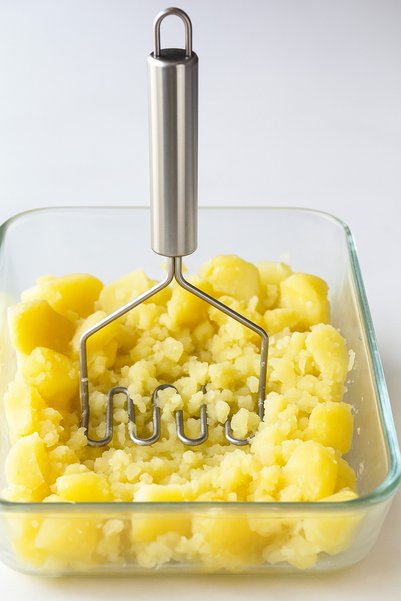Emal Home Pratik 24 cm Lüks Paslanmaz Metal Patates Ezici | Patates Ezici Püre Yapıcı