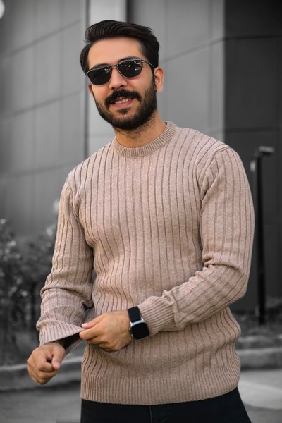 BİRBEYSTORE Crew Neck Knitwear Sweater