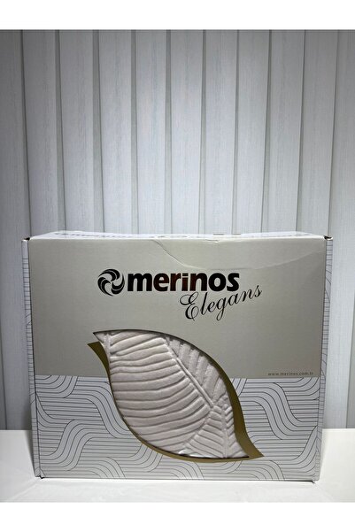 Merinos Elegans Embos Double Size Champagne Blanket