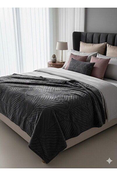 Merinos Elegans Anthracite Double Blanket