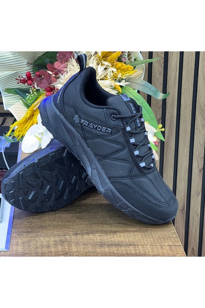 PRAYDER Men's Outdoor Waterproof, Thermo Non-Slip Sole Sports Shoes-Black