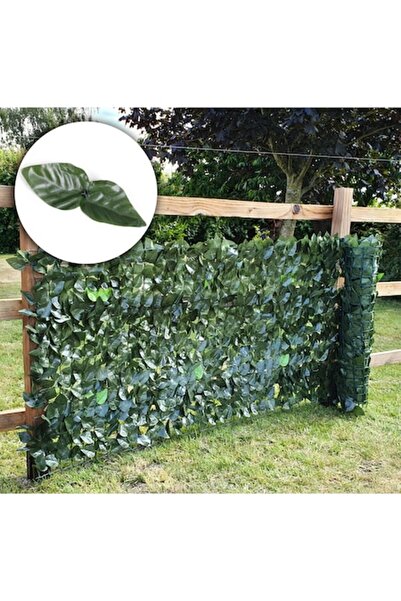 SERSIMO Gard artificial decorativ 50x500 cm, frunze ornamentale, protectie UV si intemperii, plastic PVC, ve