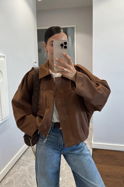 Moderk ZR Yeni Sezon Süet Viral Oversize Ceket