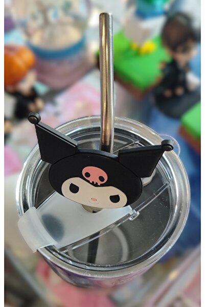 ada çanta kırtasiye Kuromi Figured Stainless Steel Straw Cup 500ml Ad98740