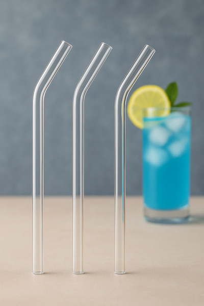 SYN AKSESUAR 3 Adet Cam Pipet Şeffaf