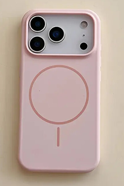 WANNA PROTECT Iphone 17 Pro Uyumlu Magsafe Destekli Kablosuz Renkli Silikon İ...