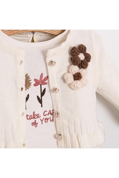 Cumino Baby Girl Blumli 3-Piece Set Cmn-3733