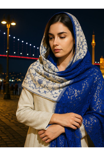 fiore fashion Marino Wool Lace Shawl