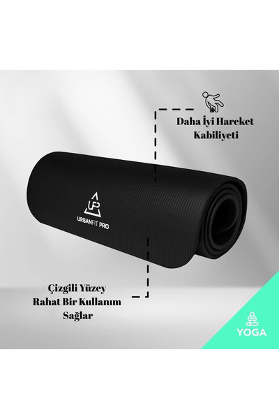 VAYNE 10 mm Kalınlıkta Kaymaz Yoga ve Pilates Matı – Egzersiz Spor Minderi Ka...