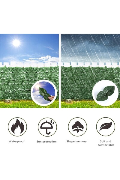 OEM Plasa imitatie gard viu, Plastic, 0.5x3m, Verde