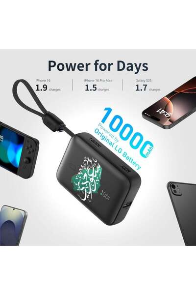 GoAlen JODA Metix Power Bank 10000mAh - 22.5W - Black
