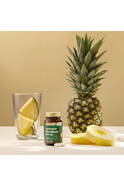 Nutraxin Bromelain 60 Tablets Her Tablette; Bromelain 500 Mg (X2) + 100 ml Facial Cleansing Gel Gift