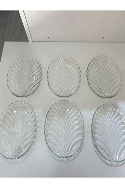 Bahar Home Santa Dessert Plate 6 Piece Boat Plate