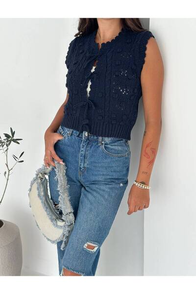 Noa Noa Knit Sweater with Bow Tie Detail