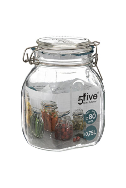 Five Simply Smart Jarro Glass Jar with Clip Closure 750ml